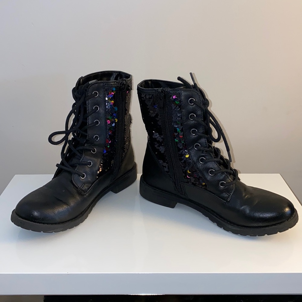 Black Girl Combat Boots